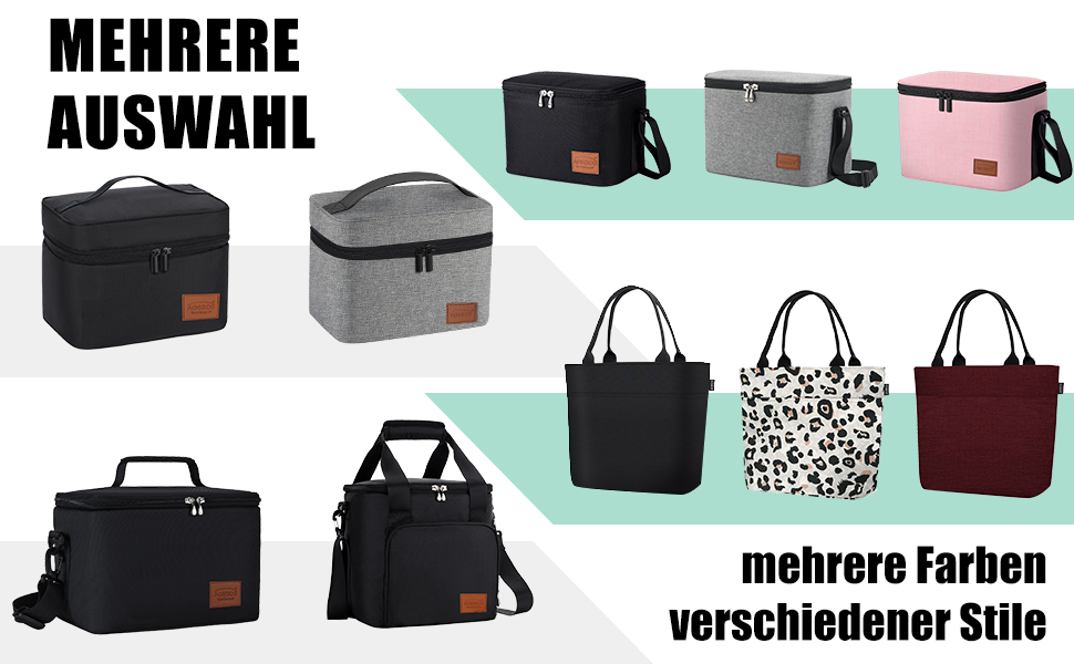 Зручна термосумка-ланчбокс для їжі: компактна, легка, водонепроникна, зелена