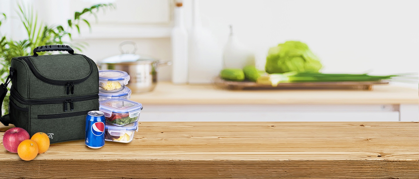 Термосумка Kato Tirrinia 17L для пікніка та подорожей (23 банки), темно-синя