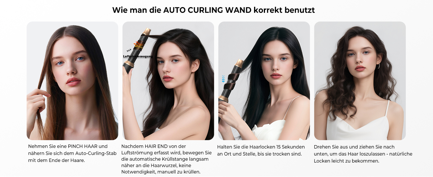 Airstyler 5 в 1: Фен-щітка, локони, випрямлення. Набір для волосся, чорний/золотий