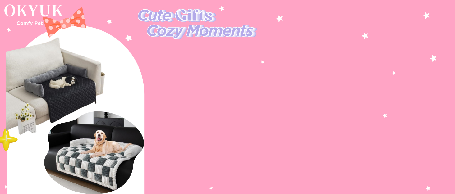 Килимок для собак OKYUK: м'яке, зручне ліжко для собак великих, середніх та маленьких порід. Ручної роботи, знімний чохол, 90x90 см, сіро-чорний колір