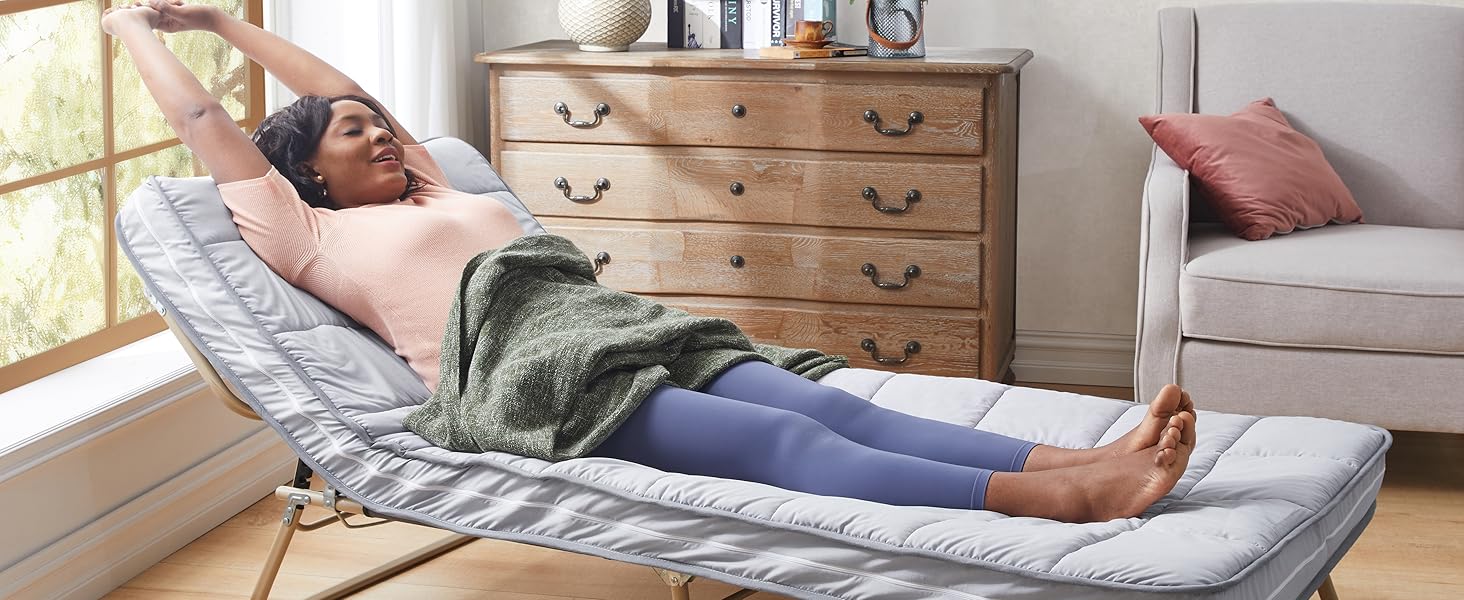 Кемпінговий матрац Jamdok з піни Memory Foam, складаний футон, знімний бавовняний чохол, праний у машині, гостьовий матрац для сну та підлоги, сірий, 190x75 см