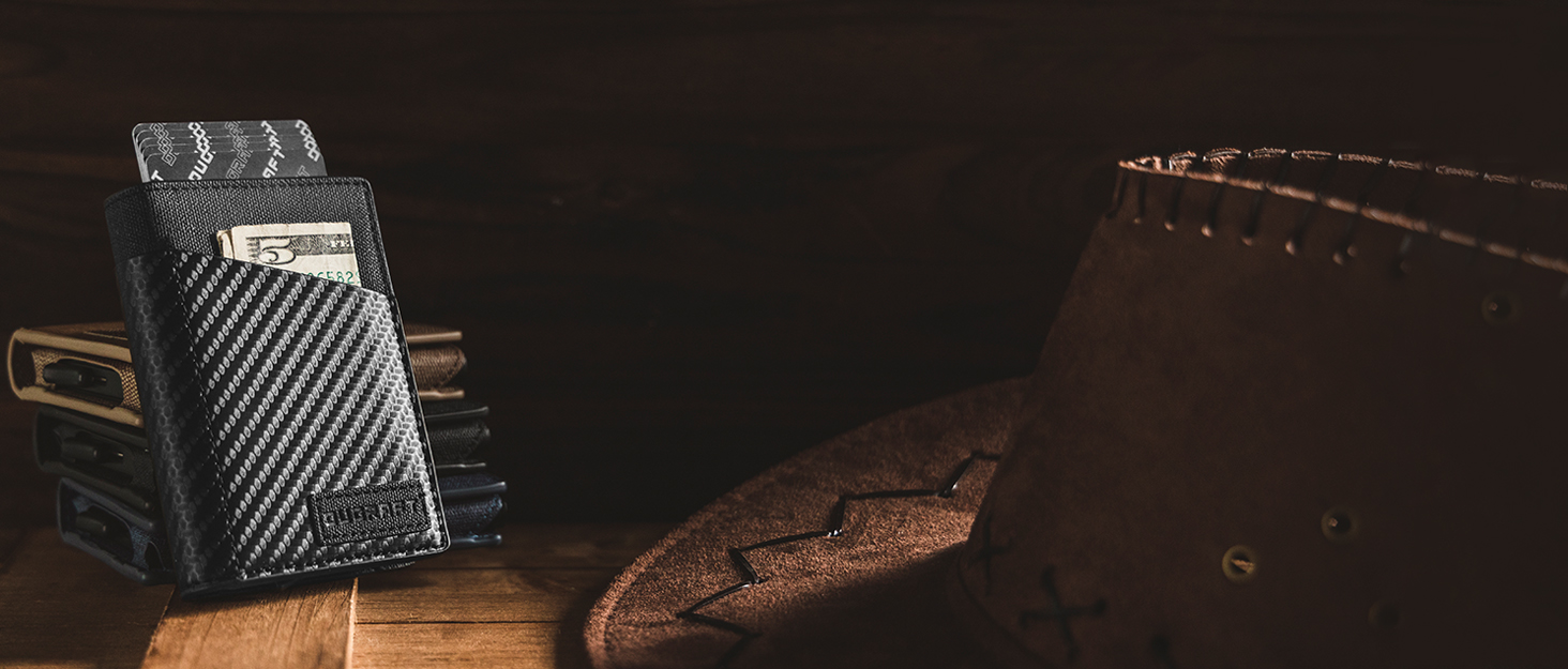 Кластинка для карток DUGRAFT з віконцем для посвідчення, з RFID-блокуванням, мінімалістична, для чоловіків, висувна, обложка для кредитних карток з алюмінію, для понад 10 карток, темно-синя