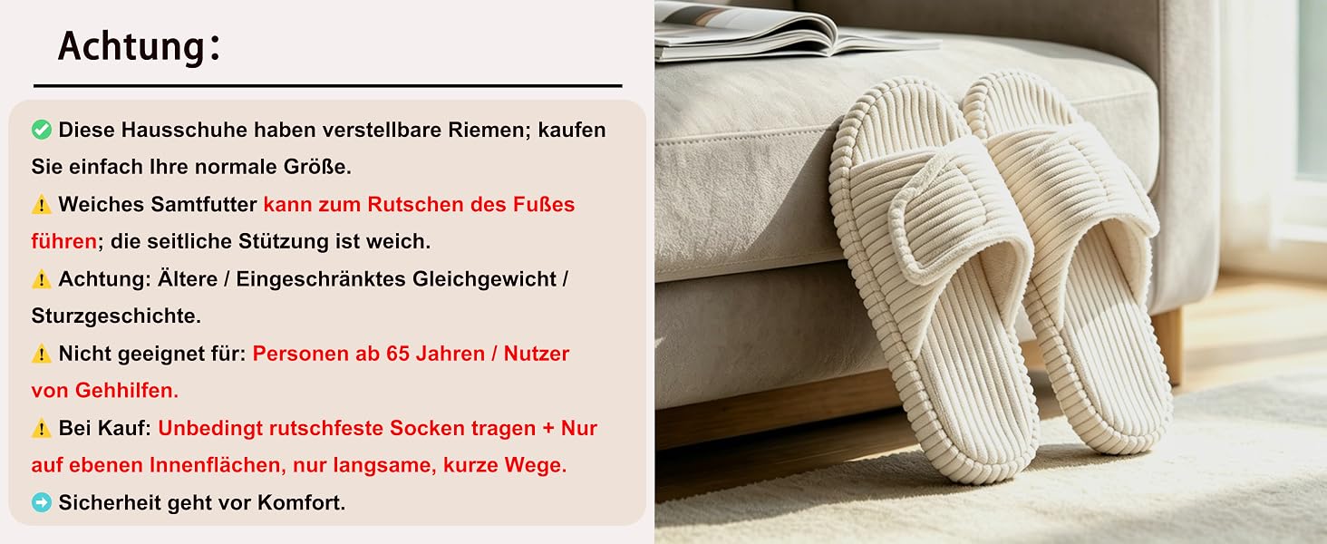 Жіночі домашні капці з відкритим носком з велюру з ефектом пам'яті Memory Foam, бежеві, розмір 39/40 EU