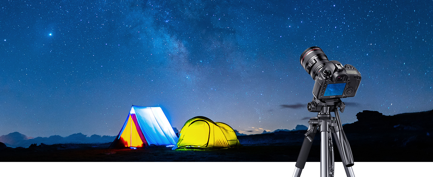 Штатив для камери UGREEN 53.5-175 см, легкий та портативний, з тримачем для смартфона та чохлом для DSLR, Canon, Nikon, Action Camera