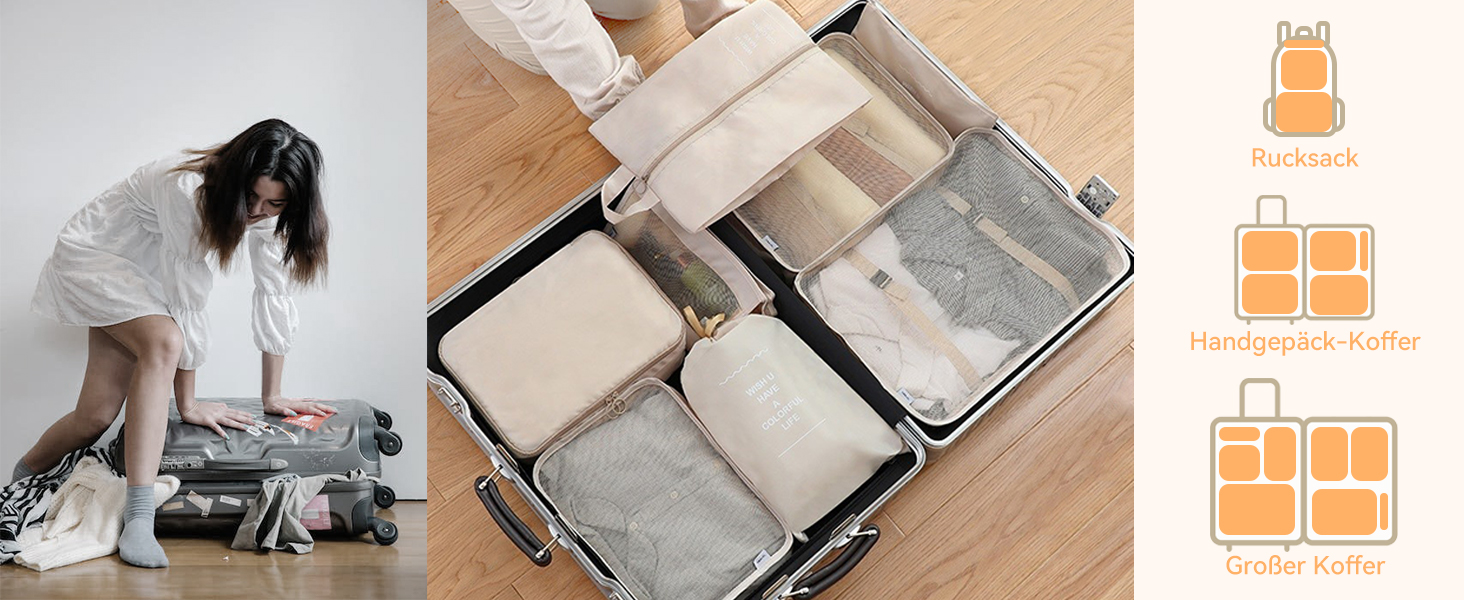 Органайзер для валізи Chijoo, 12 шт. (Чорний) – Набір кубиків для пакування, аксесуари для подорожей, мішечок для білизни