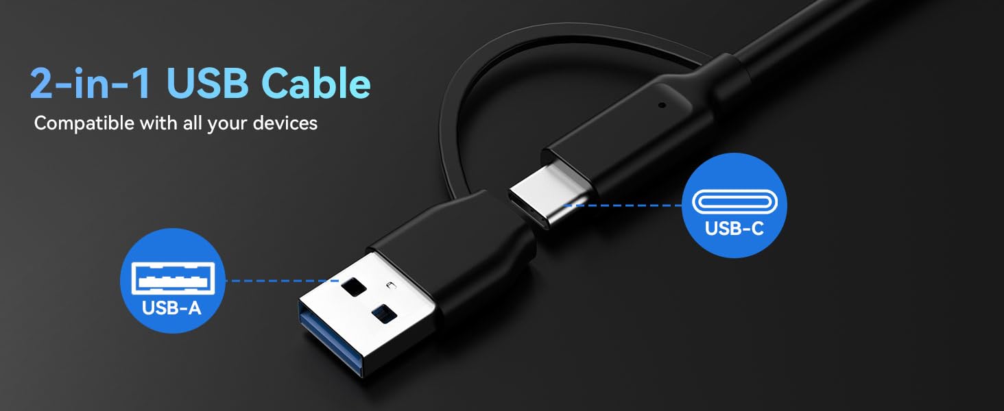 Корпус для жорстких дисків CENMATE з трьома відсіками для 2.5'/3.5' SATA HDD/SSD з USB 3.0, без інструментів, Daisy Chain, DAS (не RAID/NAS)
