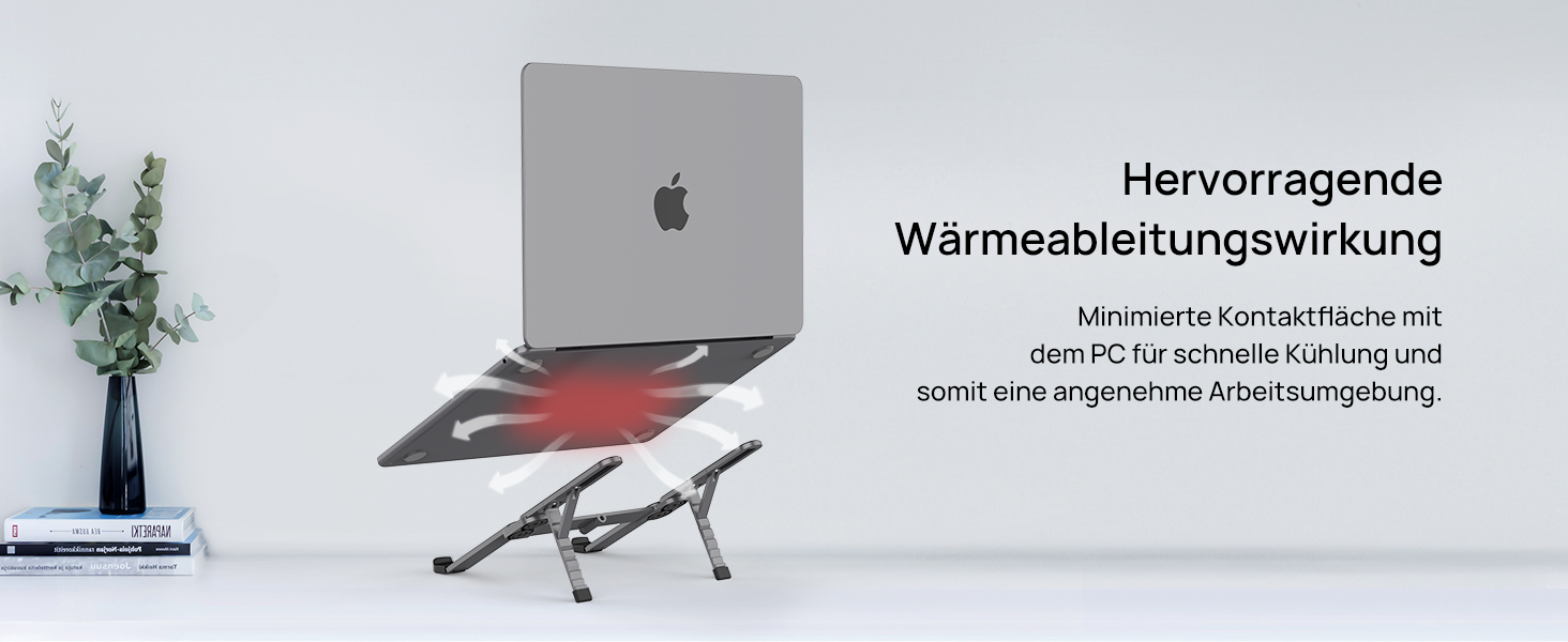 Підставка для ноутбука SODI, алюмінієва, регульована висота, з вентиляцією, для MacBook Pro/Air, HP, Sony, Dell, 10-16