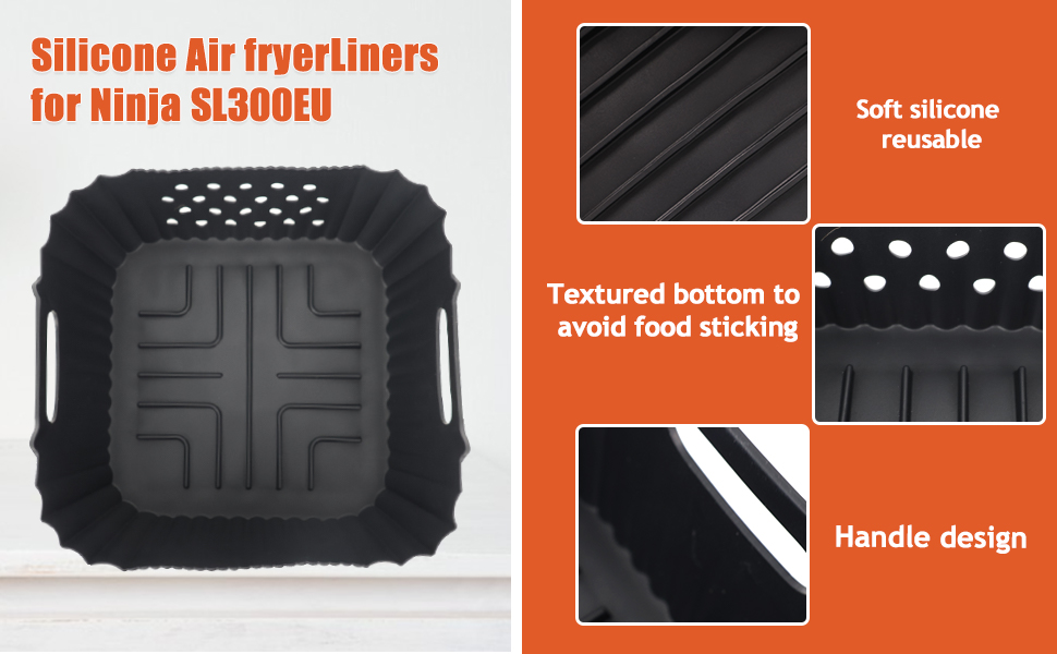 Стійка до нагріву силіконова підставка 48x30 см для фритюрниці, кухонного приладів, кавомашини (сумісна з Ninja, Cosori, Philips Airfryer)