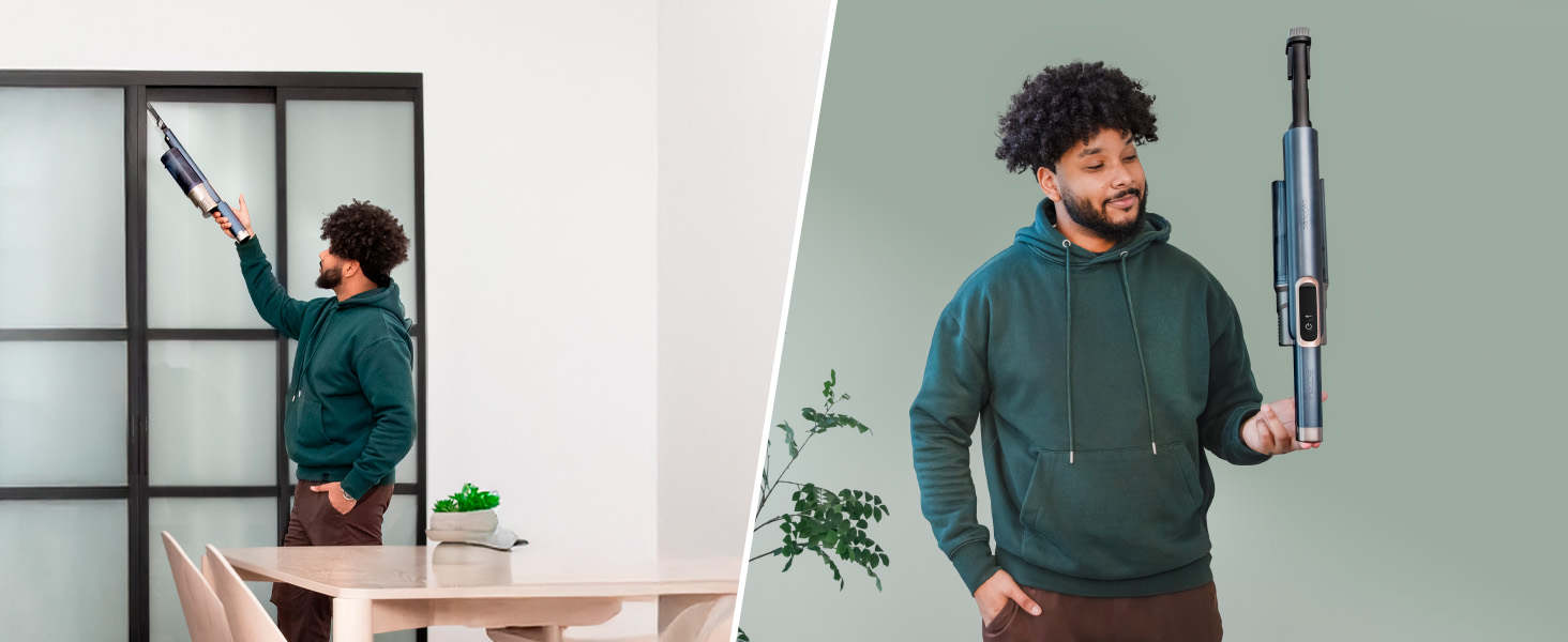 Бездротовий пилосос Cecotec Conga Rockstar 5500 Hurricane Station Flex Max: 220AW, 700W, станція самостійного очищення, 90 хв роботи, антизаплутана щітка, гнучкий шланг, циклонна технологія (Scoba 2100 + самоочищення)