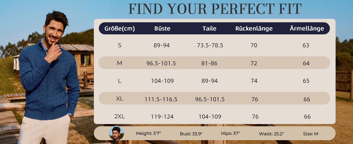 Кардиган чоловічий PJ PAUL JONES з блискавкою та стоячим коміром, в'язаний з дрібним візерунком, колір морської хвилі