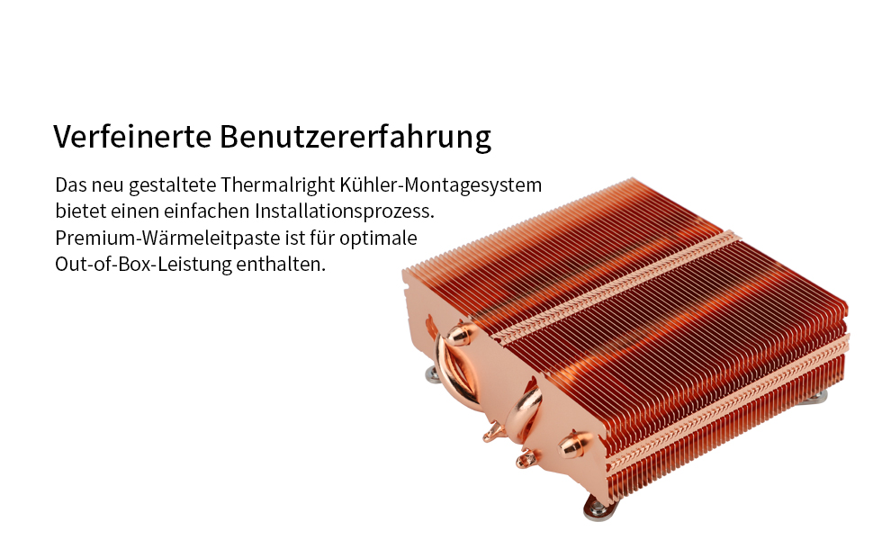 Thermalright AXP90-X53: Низькопрофільний кулер CPU для ITX, 53 мм, PWM вентилятор TL-9015R, технологія AGHP, сумісний з AMD AM4/AM5 та Intel 1700/1150/1151/1155/1156/1200 (модель з чистої міді)