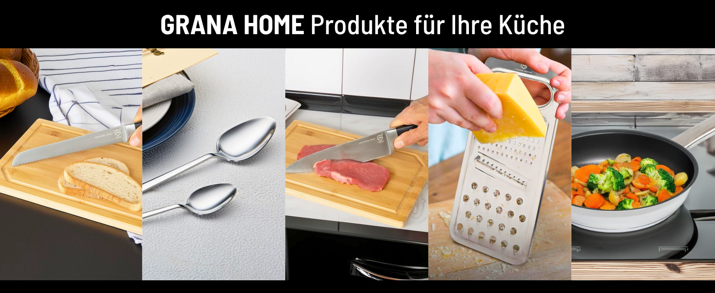 Каструля GRANA HOME 18 см з нержавіючої сталі з кришкою - універсальна каструля для приготування тушкованих страв, супів та каш (індукція, газ, електро, кераміка) Classic Line