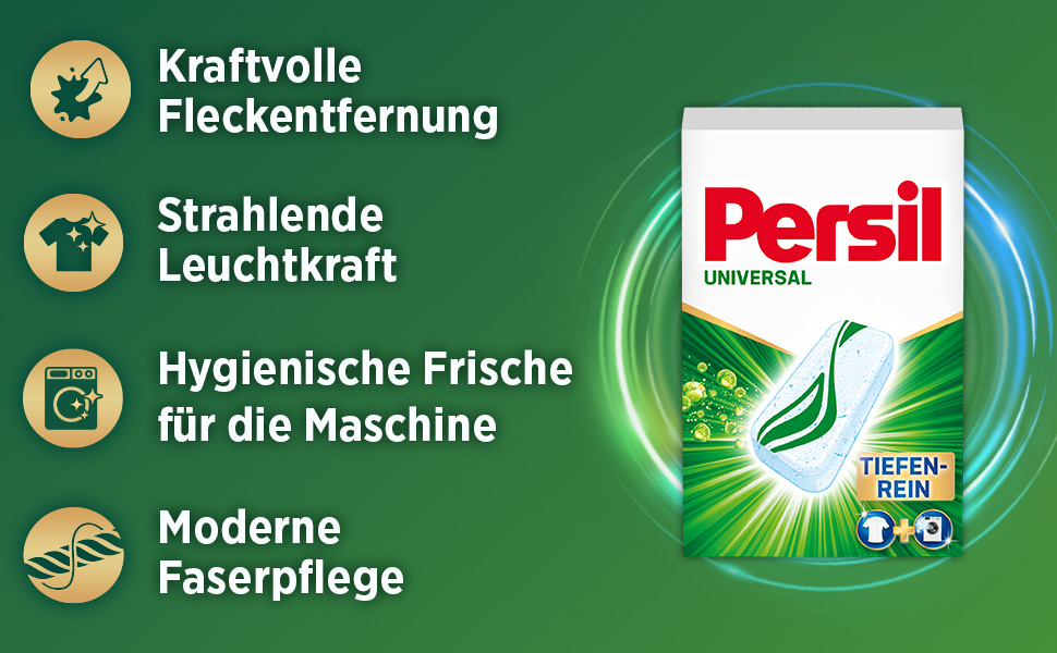Капсули для прання Persil Power Bars Universal, універсальний засіб для прання, 45 завантажень, 1.33 кг