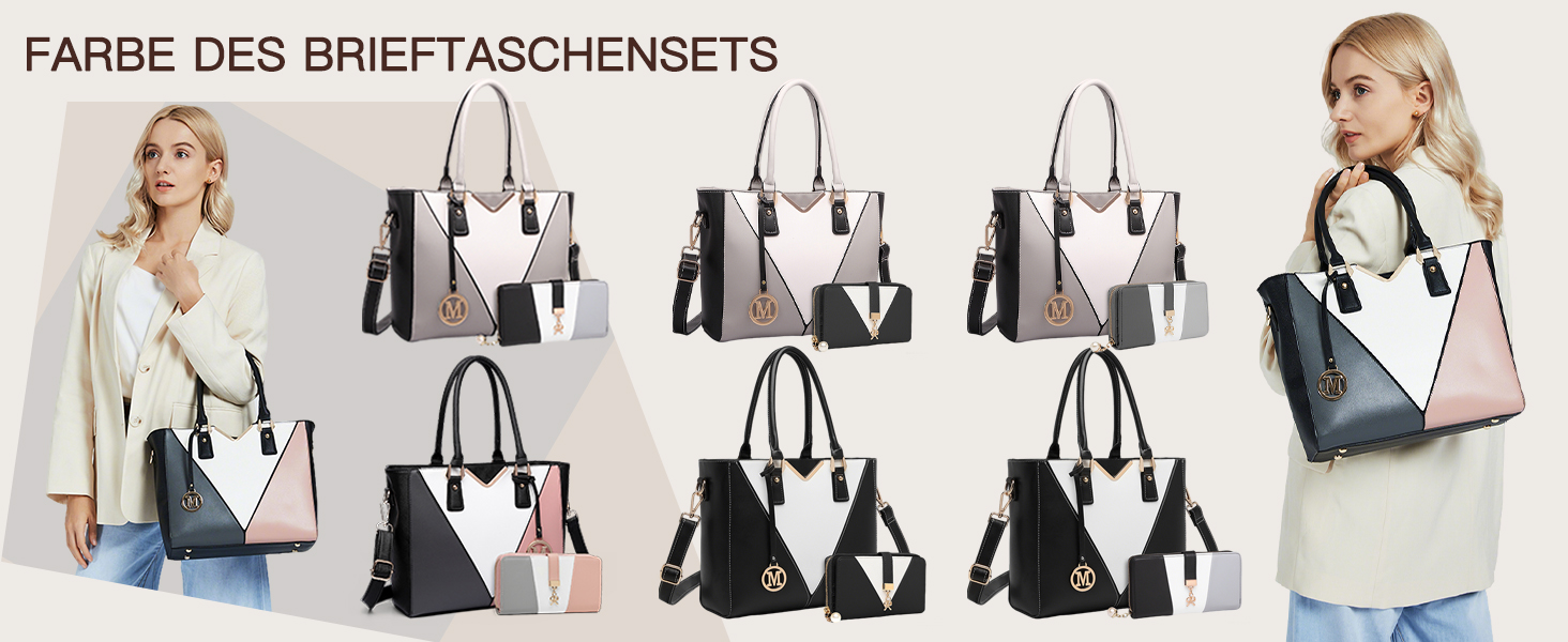 Сумка жіноча Lulu Daen середнього розміру з PU шкіри: сумка-шопер, сумка на плече для роботи, подорожей, бізнесу (Сіра)