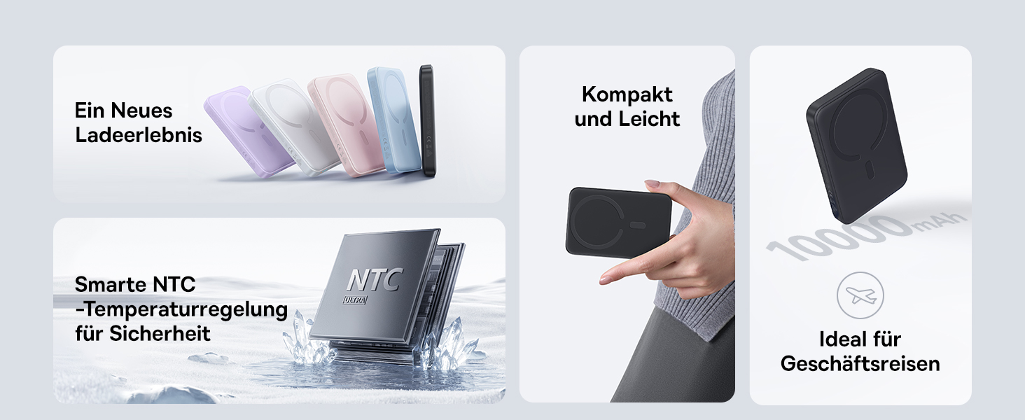 Power Bank Baseus Enerfill MagSafe 10000mAh 22.5W Чорний - Бездротова зарядка MagSafe для iPhone