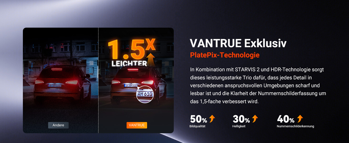 Автомобільний відеореєстратор VANTRUE N4S 3-канальний (2.7K+2.5K+1440P), STARVIS 2 HDR, нічна зйомка, 5GHz Wi-Fi, GPS, 24г паркування, G-сенсор, підтримка 1ТБ, для авто