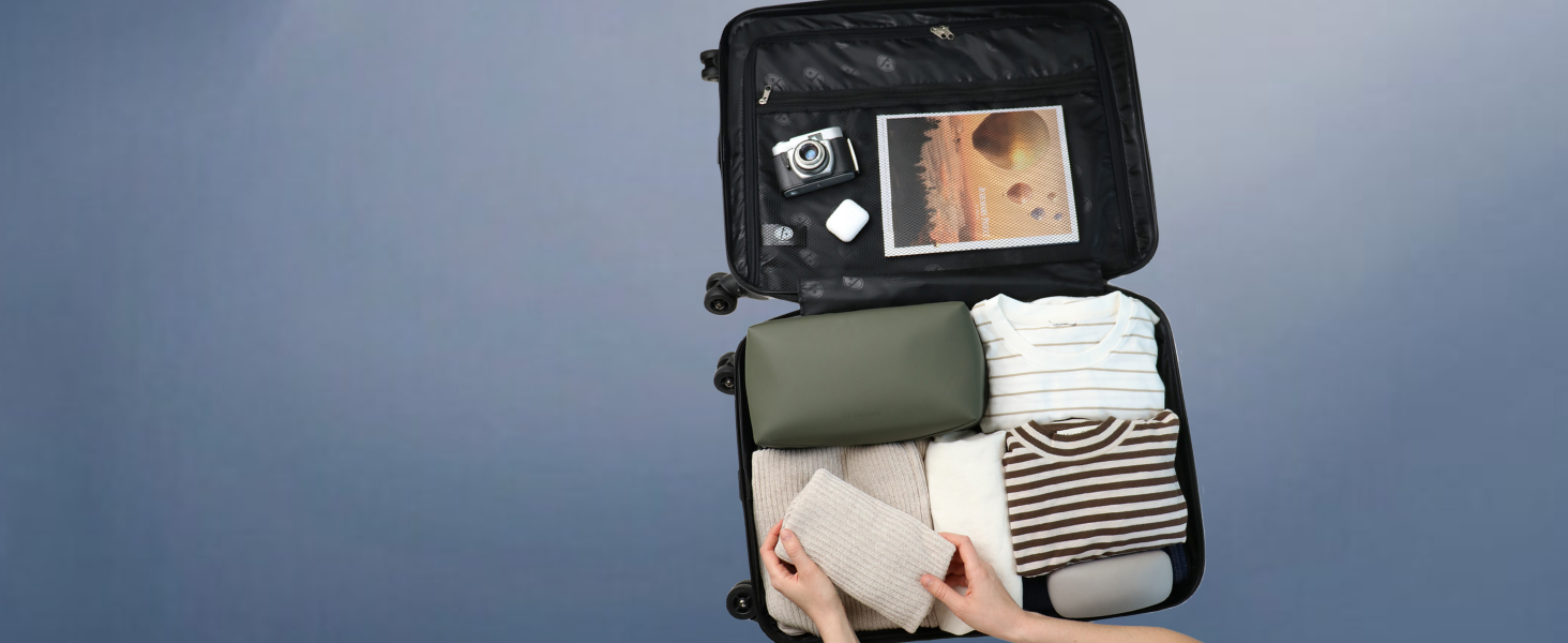 Набір валіз FERGÉ Toulouse 3 шт. з жорстким корпусом - ручна поклажа 55 см, L, XL. Чорний колір, 100% ABS.