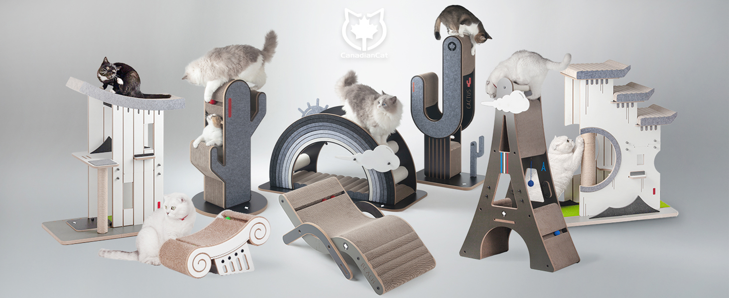 Крісло-лежанка для котів Beach Chair від CanadianCat Company: крізь-доріжка, лежанка, гамак | 70 x 35 x 25 см