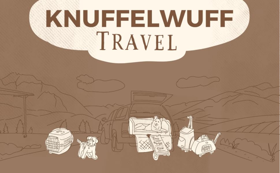 Складана переносна собача будка Knuffelwuff для автомобіля з алюмінієвим каркасом, 76x51x48 см