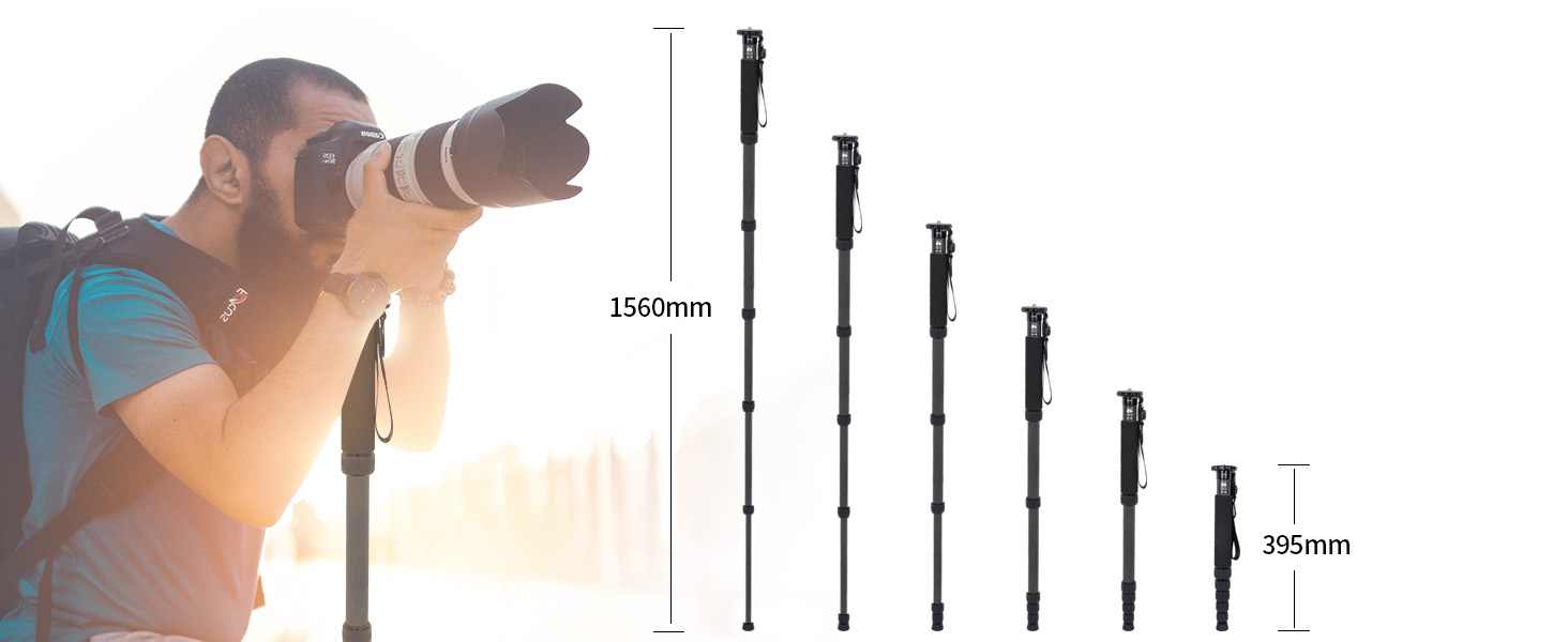 SIRUI AM-326M: карбоновий монопод - легкий та компактний, вантажопідйомність 10 кг