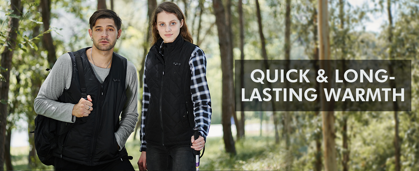 Електрична жилетка ARRIS з підігрівом, універсального розміру, блакитна - для туризму, кемпінгу, гольфу