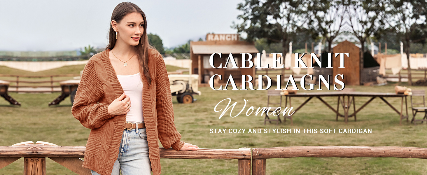 Жіночий в'язаний кардиган Cicy Bell з широкими рукавами-ліхтариками, оливковий колір