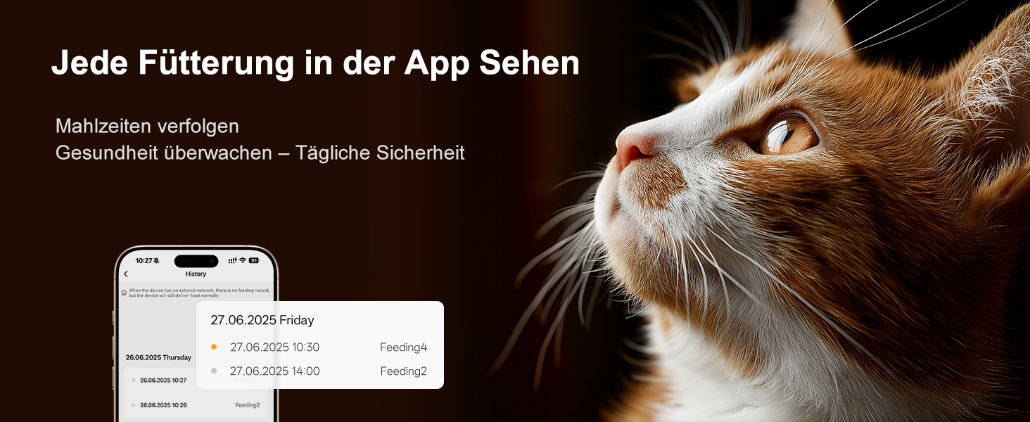 Автомат годування котів IMIPAW, 5G | WiFi, керування через APP, до 10 прийомів їжі на день, 4L, чорний
