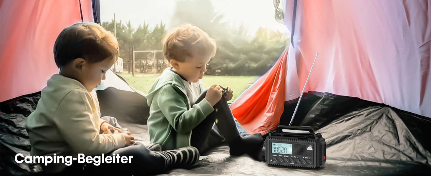 Радіоприймач Kurbelradio на 12000mAh з сонячною панеллю та ручкою, AM/FM/SW, з ліхтариком, USB-зарядкою, SOS-сигналом, для кемпінгу та надзвичайних ситуацій, зелений