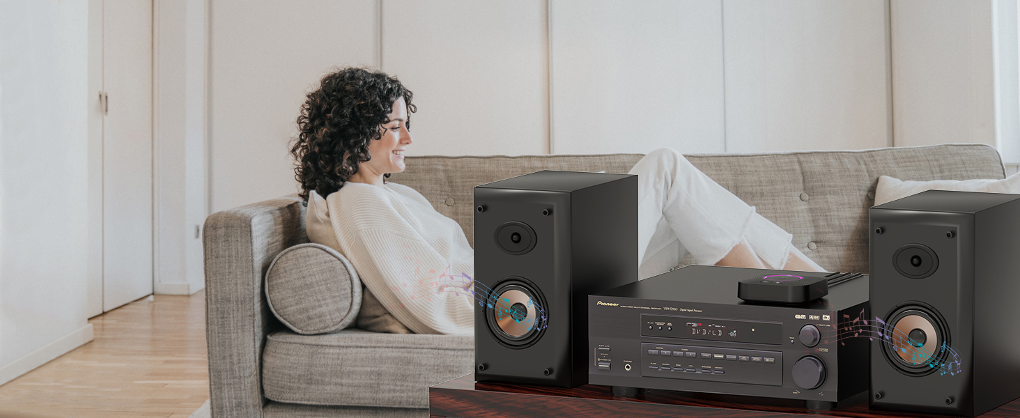 1Mii B06 Plus Bluetooth HiFi приймач: бездротовий аудіоадаптер з aptX HD/Adaptive, Bluetooth 5.3 для стереосистеми та смартфонів