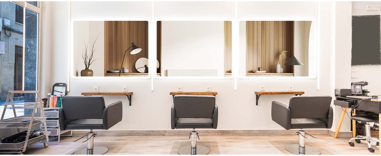 Дзеркало для ванної кімнати SONNI з підсвічуванням 60x40 см, LED, IP44, біле