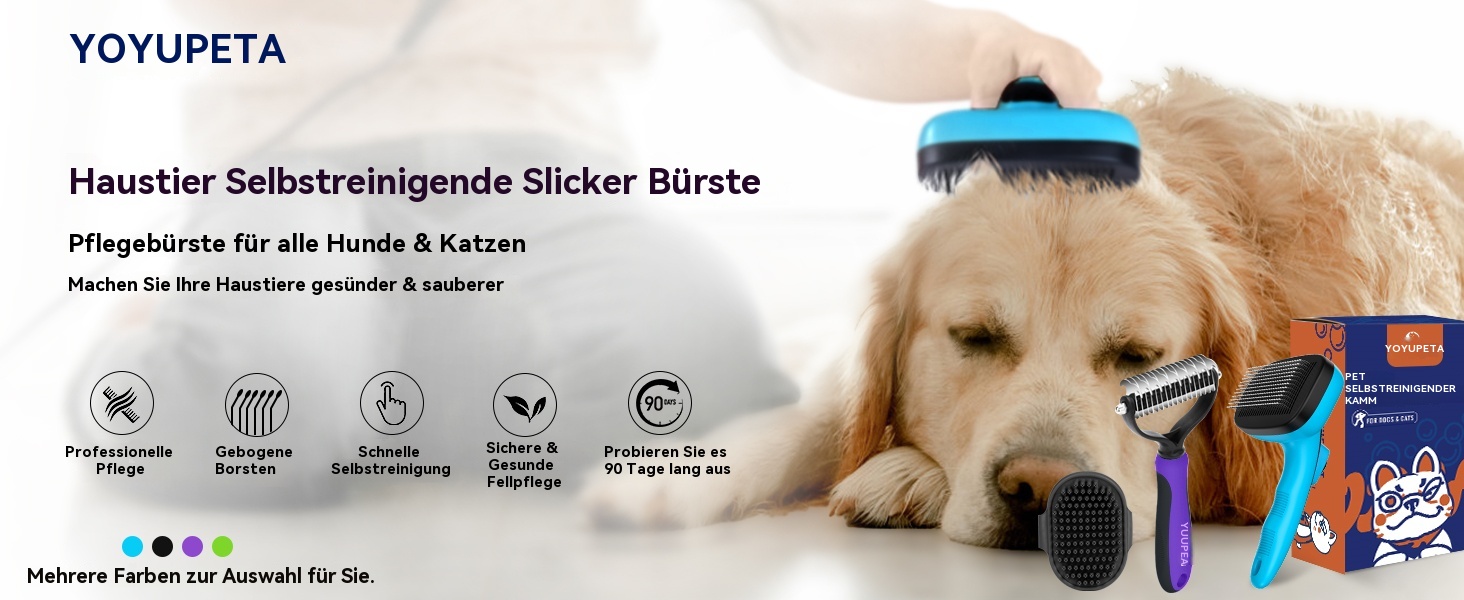 Щітка для собак та котів – самоочисна, легка у чищенні, зменшує випадання шерсті, видаляє волосся. Підходить для великих, середніх та маленьких тварин з довгою та короткою шерстю. Зелена (3 шт., нова)