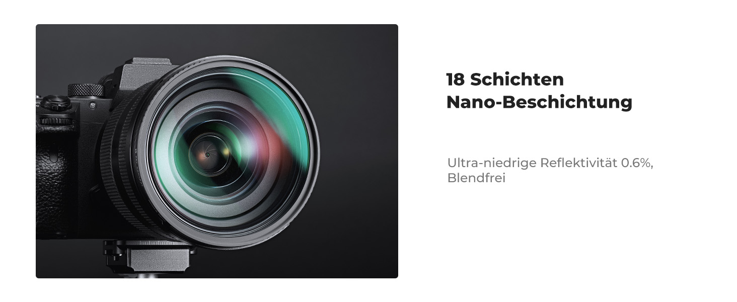 Фільтр K&F Concept Nano-K Serie Black Mist 82mm з оптичного скла з 18-шаровим покриттям для відео та портретної фотографії