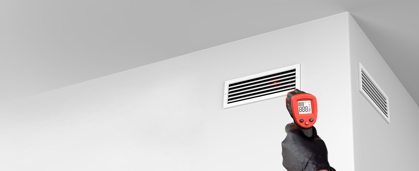 Інфрачервоний термометр Wintact -50℃ - 590℃, цифровий, безконтактний, для кухні та піци, WT320