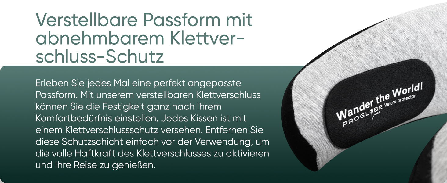 Подушка для подорожей Proglobe Luxe з піни Memory Foam (чорний). Комфортна подушка під шию для літаків з підставкою під підборіддя, компресійним мішком.