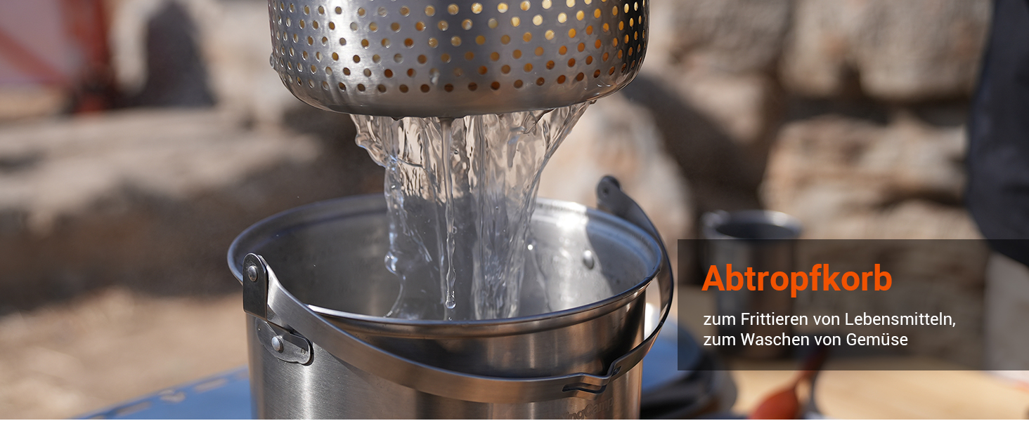 Набір кухонного посуду для кемпінгу KingCamp з антипригарним покриттям (4 шт.)