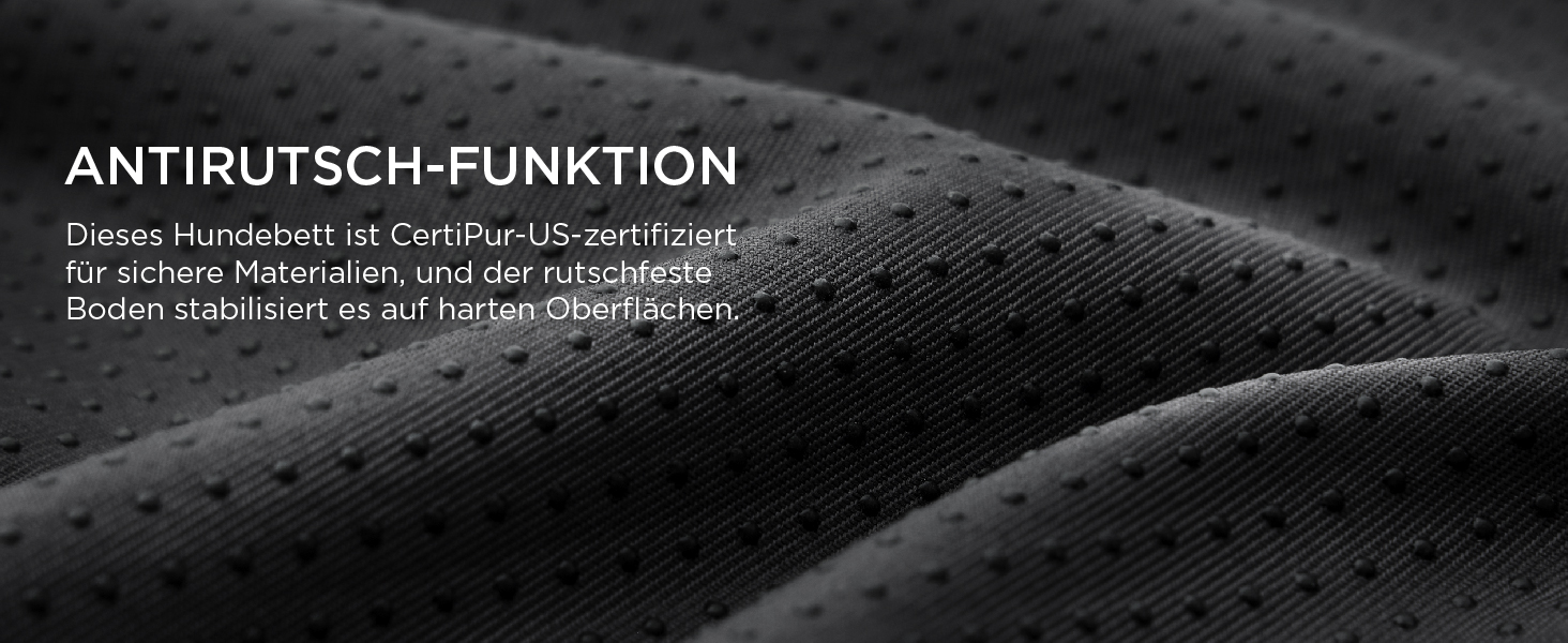 Ортопедична подушка для собак BEDSURE - 61x41x8 см, сіра, з Memory Foam, 2 в 1, для маленьких собак