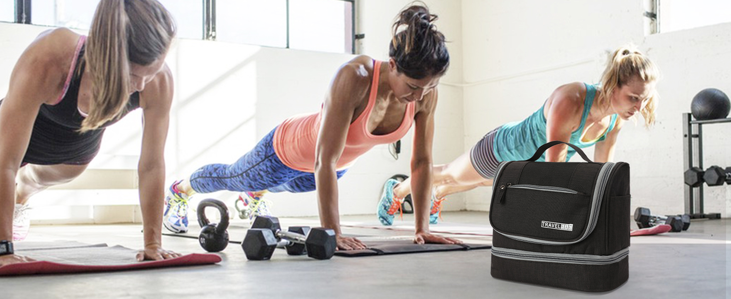 Чоловіча та жіноча косметичка JOZEA, водонепроникна дорожня сумка-органайзер, чорна