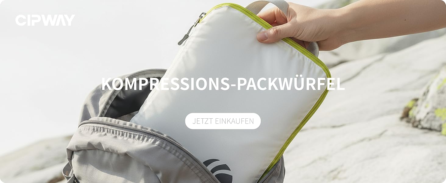 Набір кубиків-органайзерів для подорожей Cipway, ультралегкі, розширювані, 6 шт. (білий)