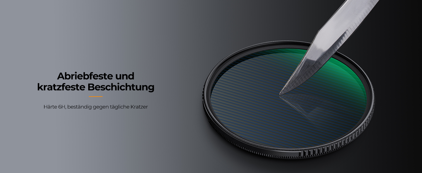 Фільтр K&F CONCEPT Blue Streak Anamorpher 82mm: Ефект синіх смуг, Nano-Xcel