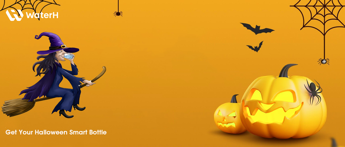 Розумна пляшка для води WATERH Boost з нагадуванням та трекером, 946 мл, нержавіюча сталь, блакитна