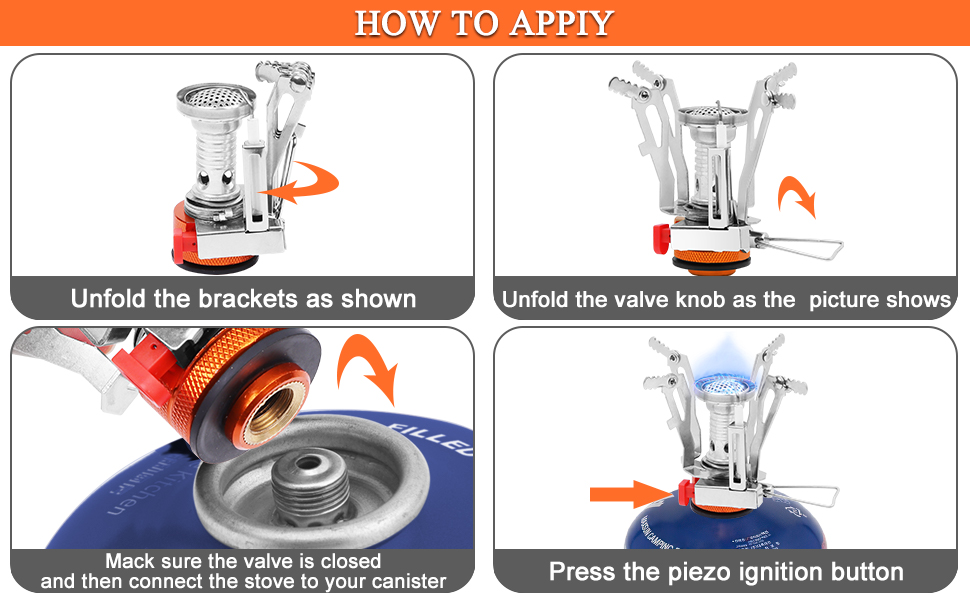 Набір посуду для кемпінгу Biliple 8-piece: каструля, сковорідка, газовa плитка, столові прибори для 1-2 осіб. Ідеально для пікніків, походів та кемпінгу.