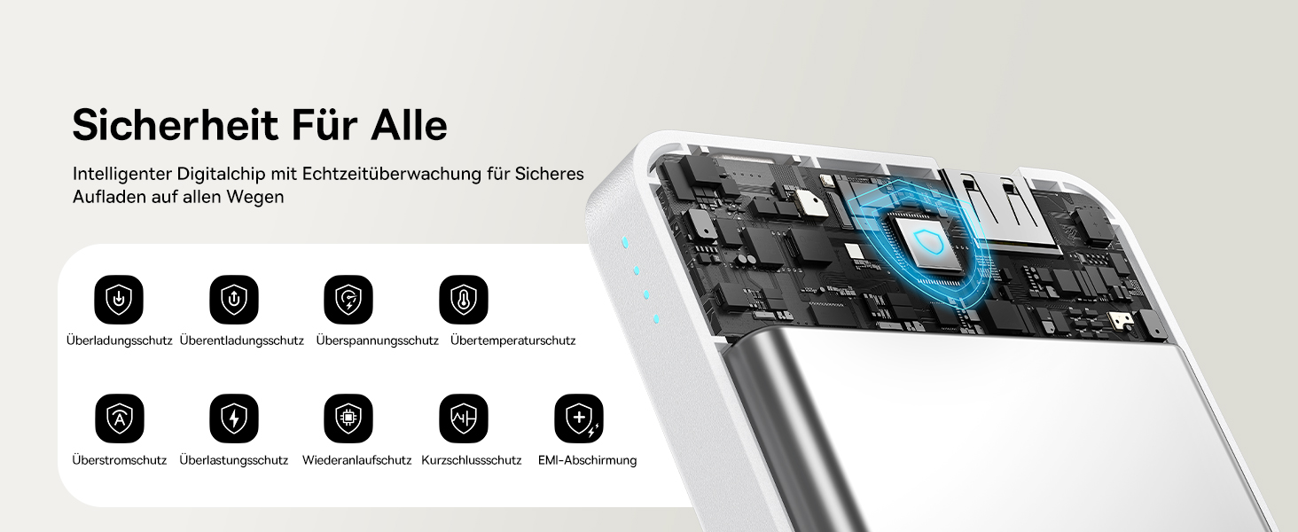 Power Bank Baseus 10000mAh з MagSafe Qi2, 22.5W PD, USB-C, Білий