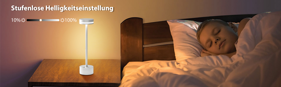 LED настільна лампа з акумулятором, бездротова, з торшером, повне алюмінієве тіло, 3 режими регулювання яскравості, акумулятор 4000mAh, тепле світло 3000K, для обіднього столу, вітальні (срібна)