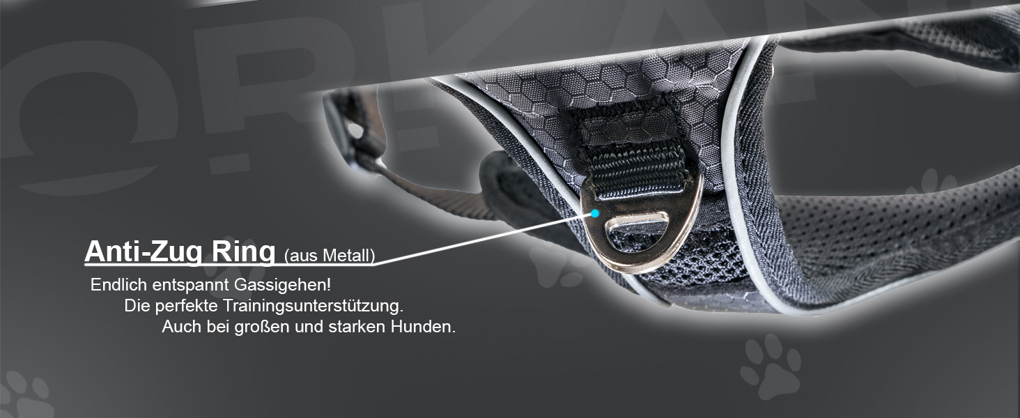 Шлейка для собак ORKANI Bravo 2025 - преміум, не тягне, з безпечним замком, дихаюча, м'яка, для маленьких, середніх та великих собак (S)