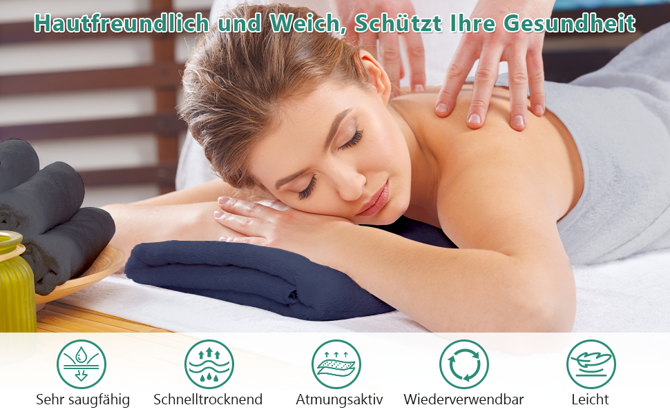 Мікрофібровий рушник URAQT, набір 12 шт. Швидковисихаючі рушники з мікрофібри для сауни, фітнесу, спорту, подорожей - рушник для фітнесу, спортивний рушник, пляжний рушник, 30x30 см