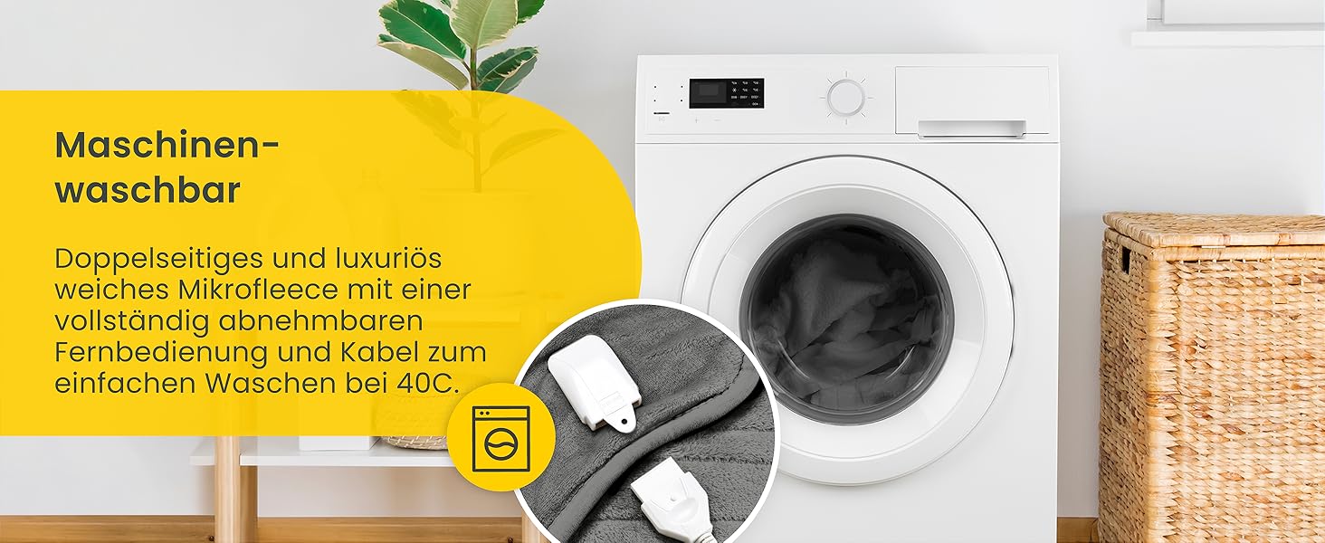 Електрична ковдра Cosi Home 180x130 см з підігрівом, таймером, захистом від перегріву та 10 рівнями нагріву - сіра