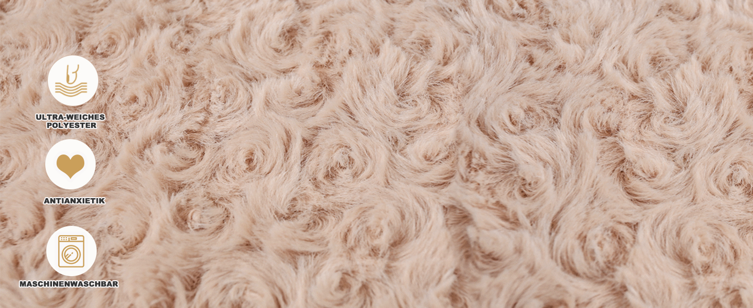 Ортопедичне ліжко для собак Joyelf з піною з пам'яті, 68x50x15 см, знімний чохол, іграшка в подарунок