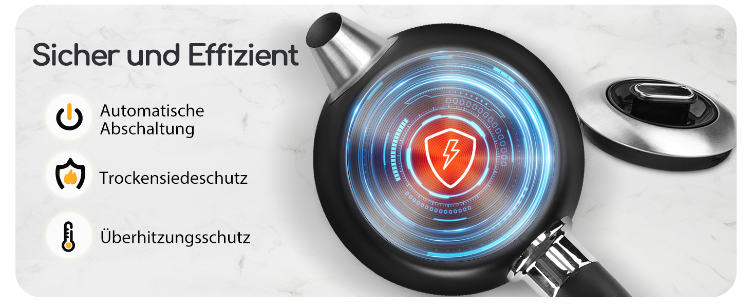 Електричний чайник Aigostar з регулюванням температури 1,7 л, ретро-дизайн, чорний матовий, цифровий дисплей, функція підтримання тепла, без пластику всередині, BPA-free