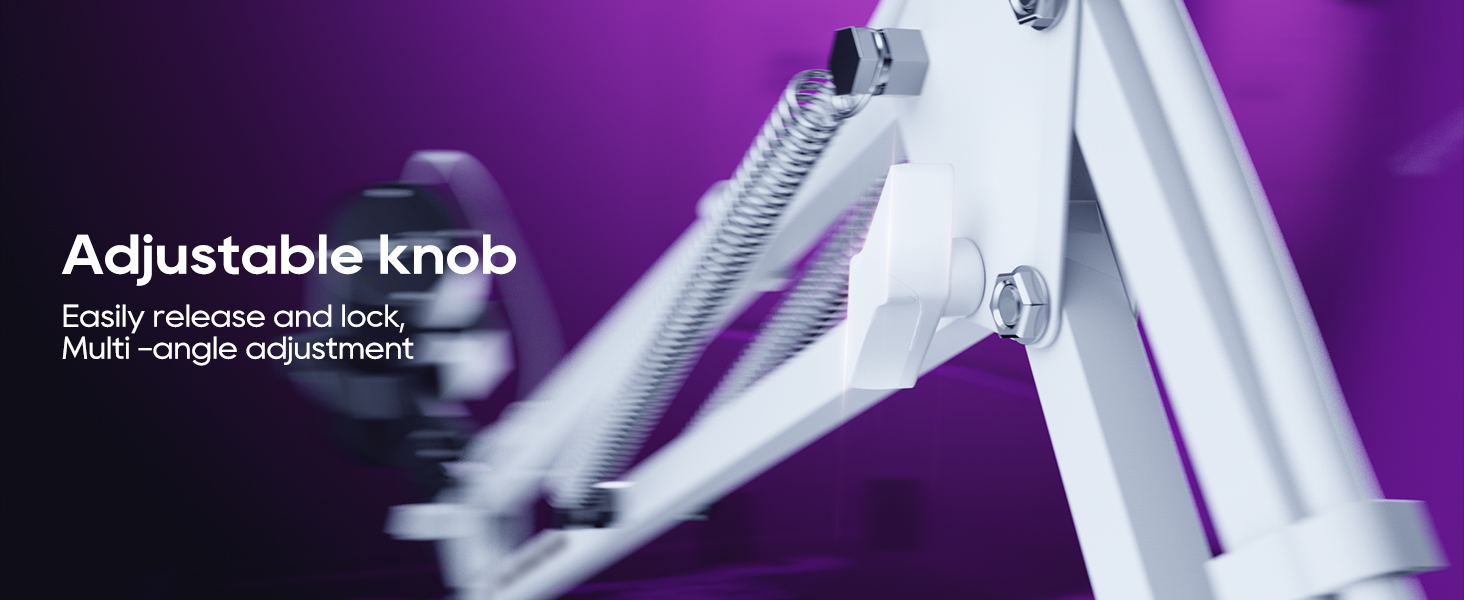 Кріплення для мікрофона на настільний стіл, 40 см, для HyperX QuadCast, Blue Yeti, 360° оберт, з адаптером 3/8' - 5/8'