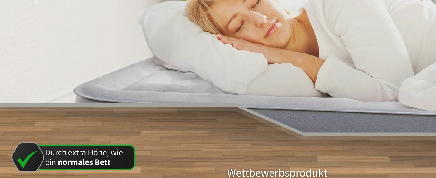 Надувний матрац самонадувний Heimfleiss® 150x200 см | Преміум матрац для 2 осіб | Швидко надувний матрац для гостей та кемпінгу | Самостійно надувний матрац з насосом сірого кольору